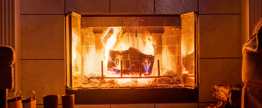 Mendota Hearth Landscape Fireplace Installation in New Lenox, Illinois