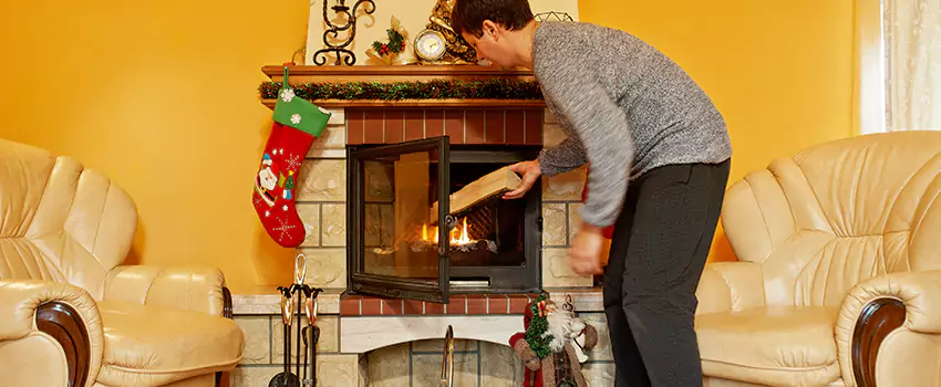 Rusted Metal Fireplace Restoration in New Lenox, Illinois
